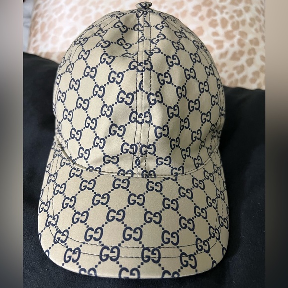 Gucci Accessories - Authentic Gucci baseball cap. Taupe with navy blue G’s